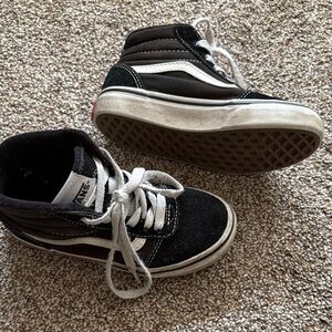Vans  Kids Black and White High Tops